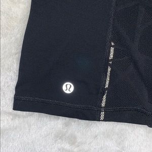 Black Lululemon Workout Tank with Mesh Back